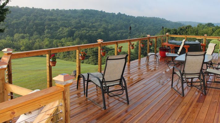 Cable Railing with Flower Pots