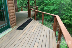Stainless Cable Railing System on Cabin Deck